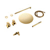 Brass Hot and Cold Water Mixer Tap With Head Rainfall Shower Set