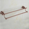 Brass Jade Bathroom Accessories Luxury Rose Gold Shower Accessories