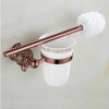 Brass Jade Bathroom Accessories Luxury Rose Gold Shower Accessories
