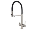 Brass Kitchen Faucet Double Handle Integrated Sink Two Function Faucet