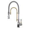 Brass Kitchen Faucet With Retro Design Pull-out Kitchen Sink Tap