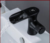 Brass LED Temperature Basin Faucet Hot and Cold Water Mixer Tap