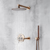 Brass Mixer Tap with Handheld Shower Head Wall Mount Bath Shower Head
