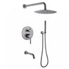 Brass Mixer Tap with Handheld Shower Head Wall Mount Bath Shower Head