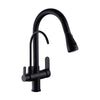 Brass Multifunction Three Ways Kitchen Pull Out Faucet Sink Mixer Tap For Kitchen