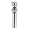 Brass Pop-Up Basin Drain Bathroom Sink Drain With or Without Overflow