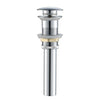 Brass Pop-Up Basin Drain Bathroom Sink Drain With or Without Overflow
