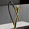 Brass Pull-Out Kitchen Faucet Single Handle Hot and Cold Mixer Tap