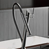 Brass Pull-Out Kitchen Faucet Single Handle Hot and Cold Mixer Tap