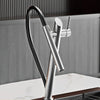 Brass Pull-Out Kitchen Faucet Single Handle Hot and Cold Mixer Tap