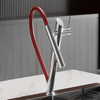 Brass Pull-Out Kitchen Faucet Single Handle Hot and Cold Mixer Tap