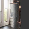 Brass Rainfall Shower System Wall Mounted Bathtub Faucet Combo Set