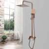 Brass Rainfall Shower System Wall Mounted Bathtub Faucet Combo Set