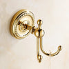 Brass Robe Hooks Vintage Wall Mounted Coat Clothes Towel Hook Holder