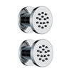 Brass Round SPA Shower Body Jets Concealed Wall-Mount Massage Sprayers