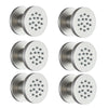 Brass Round SPA Shower Body Jets Concealed Wall-Mount Massage Sprayers