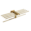 Brass Shower Accessorries Brushed Gold Bathroom Shower Towel Rack