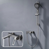 Brass Shower Faucet Set Hot Cold Foldable Handheld Shower Mixer Tap