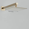 Brass Shower Head 8/10/12inch Faucet Concealed In-wall Installation Shower System
