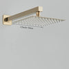 Brass Shower Head 8/10/12inch Faucet Concealed In-wall Installation Shower System