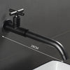 Brass Single Cold In To Wall Faucet Black Basin Balcony Faucet