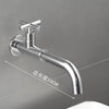 Brass Single Cold In To Wall Faucet Black Basin Balcony Faucet
