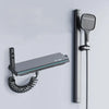 Smart Temperature Display Brass Shower System Bath Shower Faucet Set
