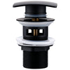 Brass Square Pop-Up Bathroom Sink Drain Basin Waste Drain Stopper