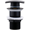 Brass Square Pop-Up Bathroom Sink Drain Basin Waste Drain Stopper
