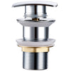 Brass Square Pop-Up Bathroom Sink Drain Basin Waste Drain Stopper