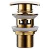 Brass Square Pop-Up Bathroom Sink Drain Basin Waste Drain Stopper