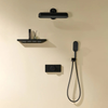 Brass Thermostatic Rain Shower Set Wall-Mounted Bathroom Shower System