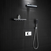 Brass Thermostatic Rain Shower Set Wall-Mounted Bathroom Shower System