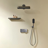 Brass Thermostatic Rain Shower Set Wall-Mounted Bathroom Shower System
