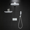 Brass Thermostatic Rain Shower Set Wall-Mounted Bathroom Shower System