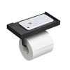 Brass Toilet Paper Holder Bathroom Tissue Holder with Storage Shelf