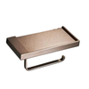 Brass Toilet Paper Holder Bathroom Tissue Holder with Storage Shelf