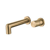 Brass Wall-Mount Bathroom Faucet Single-Handle Hot Cold Basin Mixer Tap