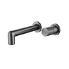 Brass Wall-Mount Bathroom Faucet Single-Handle Hot Cold Basin Mixer Tap