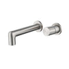 Brass Wall-Mount Bathroom Faucet Single-Handle Hot Cold Basin Mixer Tap