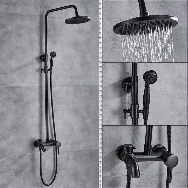 Amazon.com: Shower System,Brushed Gold Solid Brass Bathroom 8-10