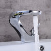 Brass Waterfall Basin Faucet Single-Lever Hot Cold Bath Sink Mixer Tap