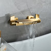 Brass Waterfall Bathtub Mixer Tap Bath and Hand Held Shower Faucet