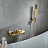 Brass Waterfall Bathtub Mixer Tap Bath and Hand Held Shower Faucet