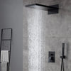 Brass Waterfall Rain Shower System With Handheld Spray And Valve Kit