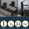 Brown Ceramic Vessel Sink Vanity Bowl Oval Bathroom Wash Basin Sink