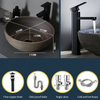Brown Ceramic Vessel Sink Vanity Bowl Oval Bathroom Wash Basin Sink