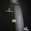 Modern Bathroom Shower Faucet Set with Shelf Brass Shower Mixer Tap