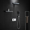Modern Bathroom Shower Faucet Set with Shelf Brass Shower Mixer Tap