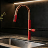 Modern Brass Hot Cold Sink Mixer Tap with Pull-Out Kitchen Faucet